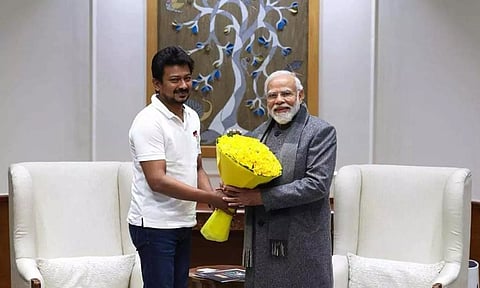 பிரதமர் மோடியை சந்தித்தார் அமைச்சர் உதயநிதி ஸ்டாலின்