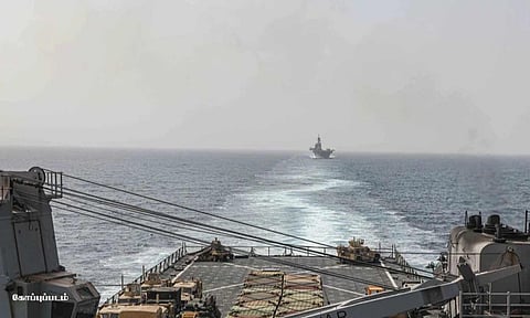 அமெரிக்காவின் எச்சரிக்கை நிராகரிப்பு: வெடிபொருள் அடங்கிய படகை வெடிக்கச் செய்த ஹவுதி