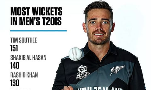 டி20 போட்டிகளில் 150 விக்கெட்டுகள்: சாதனை படைத்த டிம் சவுத்தி