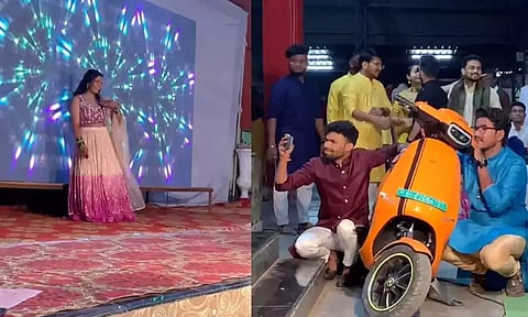 மணமகள் நடனமாட உதவிய ஓலா ஸ்கூட்டர்