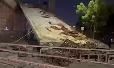 பறக்கும் ரெயில் பாலம் விபத்து- ரெயில்வே நிர்வாகம் விளக்கம்