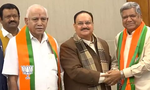 கர்நாடக முன்னாள் முதல்வர் ஜெகதீஷ் ஷெட்டர் மீண்டும் பா.ஜனதாவில் இணைந்தார்