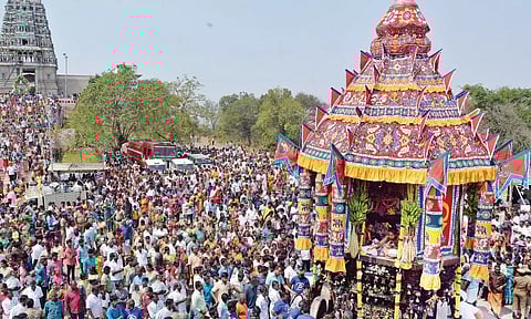 ஊத்துக்குளி கதித்தமலை கோவில் தைப்பூச விழா தேரோட்டம்