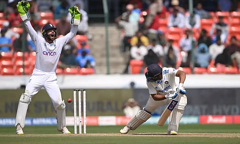 இங்கிலாந்து எதிரான முதல் டெஸ்ட்- 7 விக்கெட்டுகளை இழந்து இந்தியா திணறல்