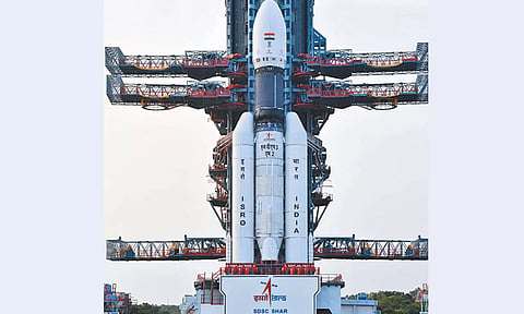 ஜிஎஸ்எல்வி ராக்கெட்டின் மாதிரி படம்