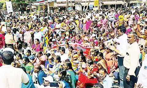 ஜாக்டோ-ஜியோ சார்பில் சாலைமறியல்: 500-க்கும் மேற்பட்டோர் கைது