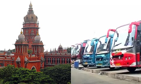 கோயம்பேட்டில் இருந்து தனியார் பேருந்துகள்- விளக்கம் கேட்டு நீதிமன்றம் உத்தரவு