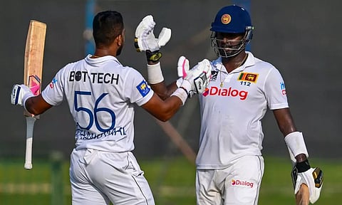 மேத்யூஸ், சண்டிமால் அசத்தல் சதம்: ஆப்கானிஸ்தானுக்கு எதிராக வலுவான முன்னிலை பெற்ற இலங்கை