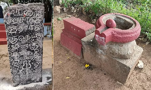 17-ம் நூற்றாண்டைச் சேர்ந்த சுவாமி சிலைகள் கண்டுபிடிப்பு- தமிழ் எழுத்துக்களுடன் கிடைத்த கல்வெட்டு