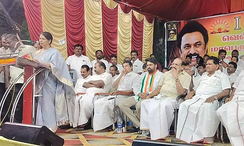 பா.ஜனதா அரசு இந்துக்களுக்கு எதுவும் செய்யவில்லை- கனிமொழி எம்.பி. கடும் தாக்கு