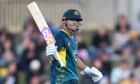 வார்னர், டிம் டேவிட் அதிரடி: வெஸ்ட் இண்டீஸ் வெற்றிபெற 214 ரன்களை இலக்காக நிர்ணயித்தது ஆஸ்திரேலியா