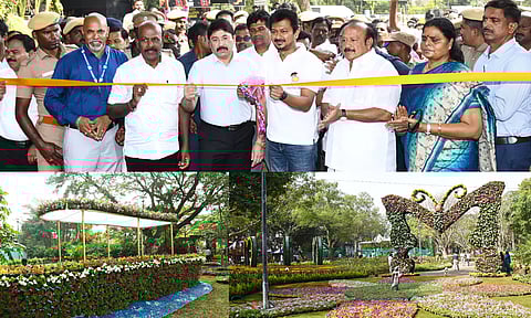 செம்மொழி பூங்காவில் பிரமாண்ட மலர் கண்காட்சி- தொடங்கி வைத்த அமைச்சர் உதயநிதி