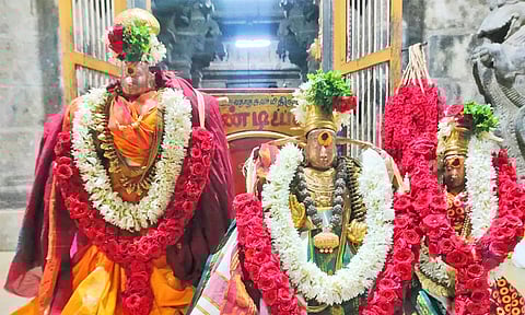 தென்காசி காசி விஸ்வநாதர் கோவிலில் மாசி மக திருவிழா கொடியேற்றம்