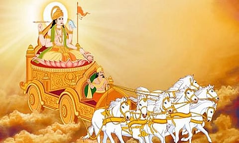 ரதசப்தமியான இன்று நீராடும்போது சொல்ல வேண்டிய மந்திரம்