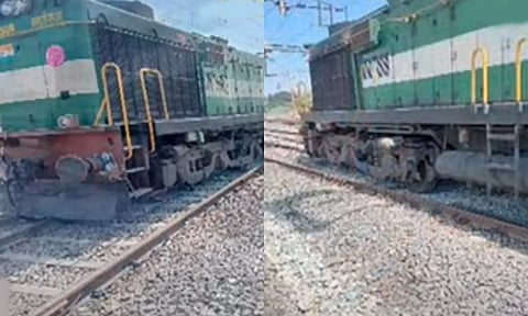 சென்ட்ரலில் தடம் புரண்ட விரைவு ரெயில்