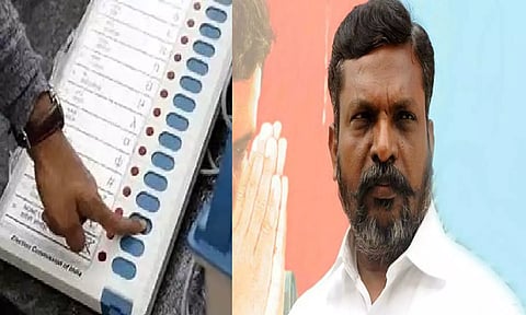 வாக்குப்பதிவு எந்திரங்களில் மோசடி செய்யும் பாஜக: ஆர்ப்பாட்டத்தை அறிவித்த விசிக