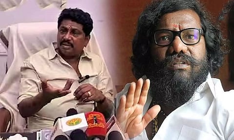 'கூவத்தூரில் நடிகைகள்': அதிமுக முன்னாள் நிர்வாகி ஏ.வி.ராஜூவுக்கு எதிராக கருணாஸ் போலீஸ் புகார்
