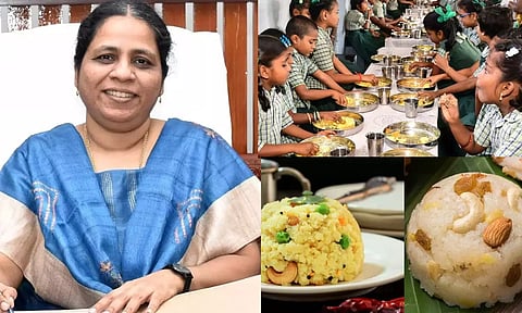 காலை உணவு திட்டம் ஆய்வு: 'இது உப்புமாவா? பொங்கலா?'- விடை தெரியாமல் தவித்த அரியலூர் கலெக்டர்