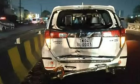 விபத்தில் சிக்கிய சென்னை மேயர் பிரியா ராஜன்