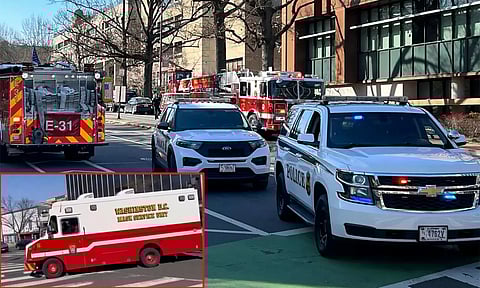 அமெரிக்காவில் உள்ள இஸ்ரேல் தூதரகம் முன்பு விமானப்படை வீரர் தீக்குளிப்பு