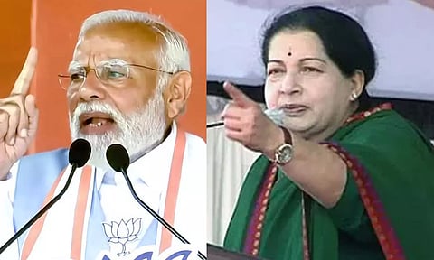 "மோடியா, லேடியா?" என கேட்டவரின் ஆட்சியை புகழ்ந்த மோடி