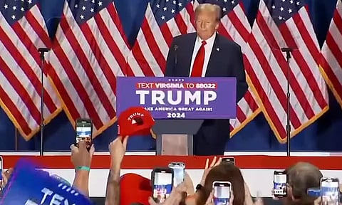 "ஏன் பெலோசி-ஹாலே பெயர்களை மாற்றி பேசுகிறேன் தெரியுமா?" - டொனால்ட் டிரம்ப்