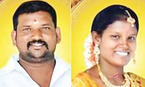 முசிறி அருகே சாலை விபத்தில் விவசாயி பலி- அதிர்ச்சியில் மனைவி தற்கொலை