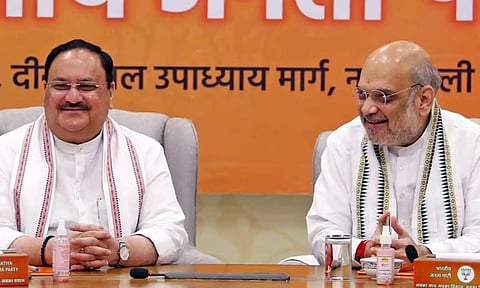 தமிழக பா.ஜ.க. வேட்பாளர்களை தேர்வு செய்ய அமித்ஷா - ஜே.பி.நட்டா விடிய விடிய ஆலோசனை