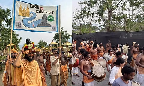 பல்வேறு மாநிலங்களில் இருந்து ஈஷாவுக்கு பாத யாத்திரை வந்த சிவ பக்தர்கள்- 63 நாயன்மார்களுடன் ஆதியோகி தேர் பவனி