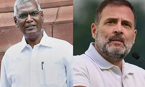 வயநாடு தொகுதியில் ராகுல் காந்தி போட்டியிடுவதை மறுபரிசீலனை செய்ய வேண்டும்- டி.ராஜா கோரிக்கை