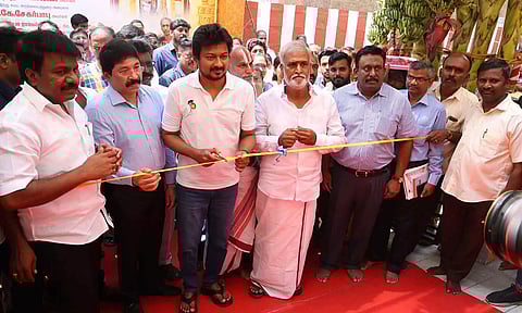 பார்த்தசாரதி கோவில் பணியாளர்களுக்கு குடியிருப்புகள்- திறந்து வைத்த உதயநிதி ஸ்டாலின்