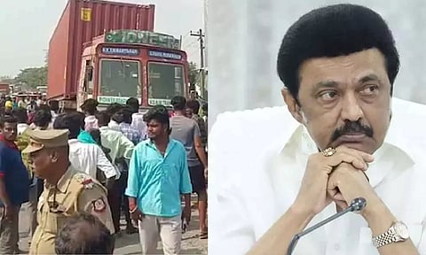 சாலை விபத்தில் 4 கல்லூரி மாணவர்கள் உயிரிழப்பு: ரூ.2 லட்சம் நிவாரணம் அறிவித்தார் மு.க. ஸ்டாலின்