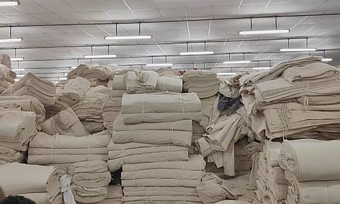 நூல் விலை உயர்வால் ஜவுளி உற்பத்தி பாதிப்பு