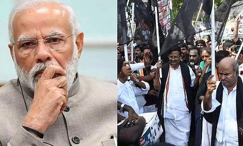 கன்னியாகுமரி: பிரதமர் மோடி வருகையை எதிர்த்து காங்கிரஸ் கருப்பு கொடி போராட்டம் அறிவிப்பு