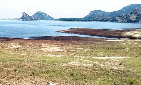 உடுமலை திருமூர்த்தி அணையின் நீர்மட்டம் சரிவு- விவசாயிகள் கவலை