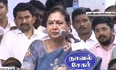 "துளசி வாசம் மாறும், தவசி வார்த்தை மாறாது.."- அதிமுக கூட்டத்தில் பா.ம.கவை தாக்கிய பிரேமலதா