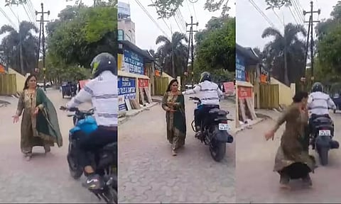 உத்தரபிரதேசத்தில் சாலையில் ரீல்ஸ் எடுத்த பெண்ணிடம் செயின் பறிப்பு