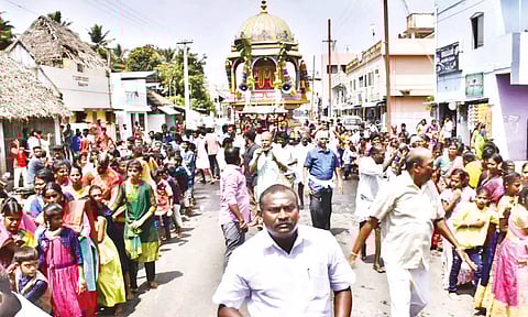 திருவாலங்காடு வடாரண்யேசுரர் கோவில் பங்குனி தேரோட்டம்