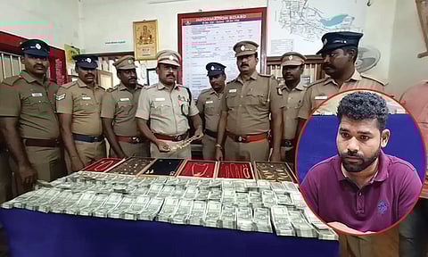 பறிமுதல் செய்யப்பட்ட நகை-பணத்தை காணலாம் - கைதான சதீஷ் ரெட்டி