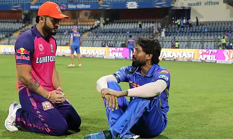 ரியான் பராக் உடன் ஹர்திக் பாண்ட்யா