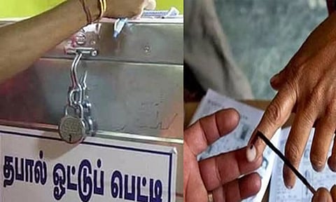 சென்னை, காஞ்சிபுரம் மாவட்டங்களில் தபால் ஓட்டு போடும் பணி திங்கட்கிழமை தொடங்குகிறது
