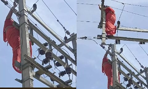 கள்ளக்காதலனை வீட்டில் அனுமதிக்க அடம்பிடித்த மனைவி - தற்கொலை மிரட்டலால் கணவன் அதிர்ச்சி