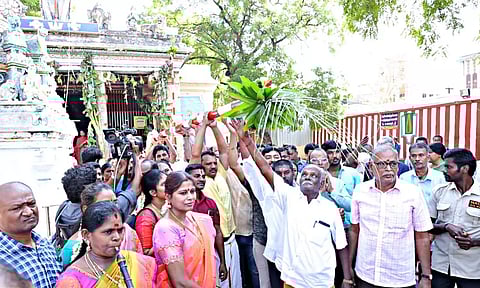 கள்ளழகர் கோவில் சித்திரை திருவிழா கொட்டகை முகூர்த்த நிகழ்ச்சி