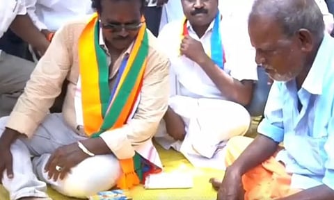 பா.ம.க. வேட்பாளர் தங்கர் பச்சானுக்கு கிளி ஜோசியம் பார்த்தவர் கைது