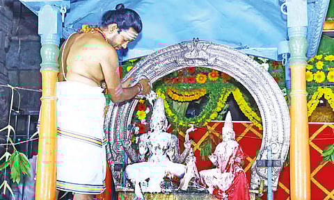 ஸ்ரீகாளஹஸ்தி சிவன் கோவிலில் உகாதி பண்டிகை சிறப்பு பூஜை