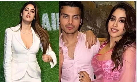 காதலன் பெயரில் நெக்லஸ் அணிந்த ஜான்வி - விரைவில் திருமணம்?