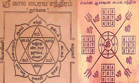 சௌபாக்கிய பைரவ எந்திர வடிவம்