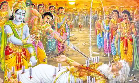 எருக்க இலையும்.. பீஷ்மரும்...!