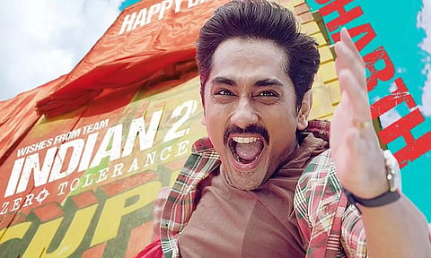 சித்தார்த் பிறந்தநாளை ஒட்டி சிறப்பு போஸ்டர் வெளியிட்ட இந்தியன் 2 படக்குழு