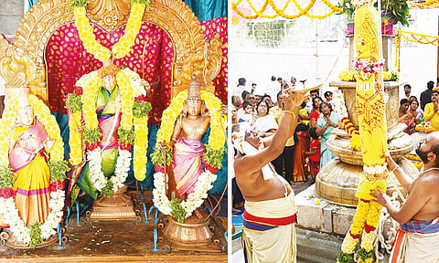 சந்திரகிரி கோதண்டராமர் கோவில் பிரம்மோற்சவ விழா கொடியேற்றம்